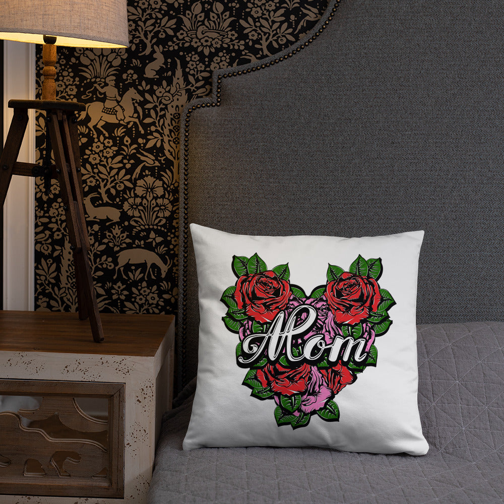 Mothers Heart of Flowers Pillow