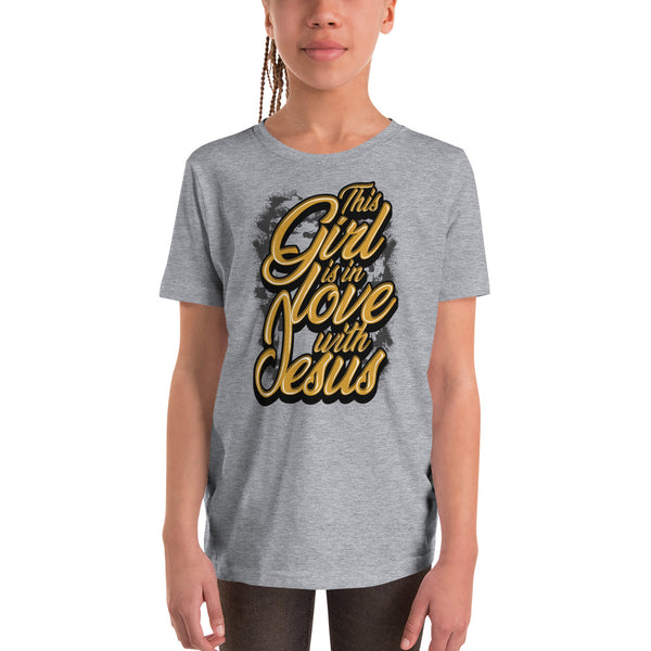 This Girl Is In Love With Jesus (Gold Youth T-Shirt)