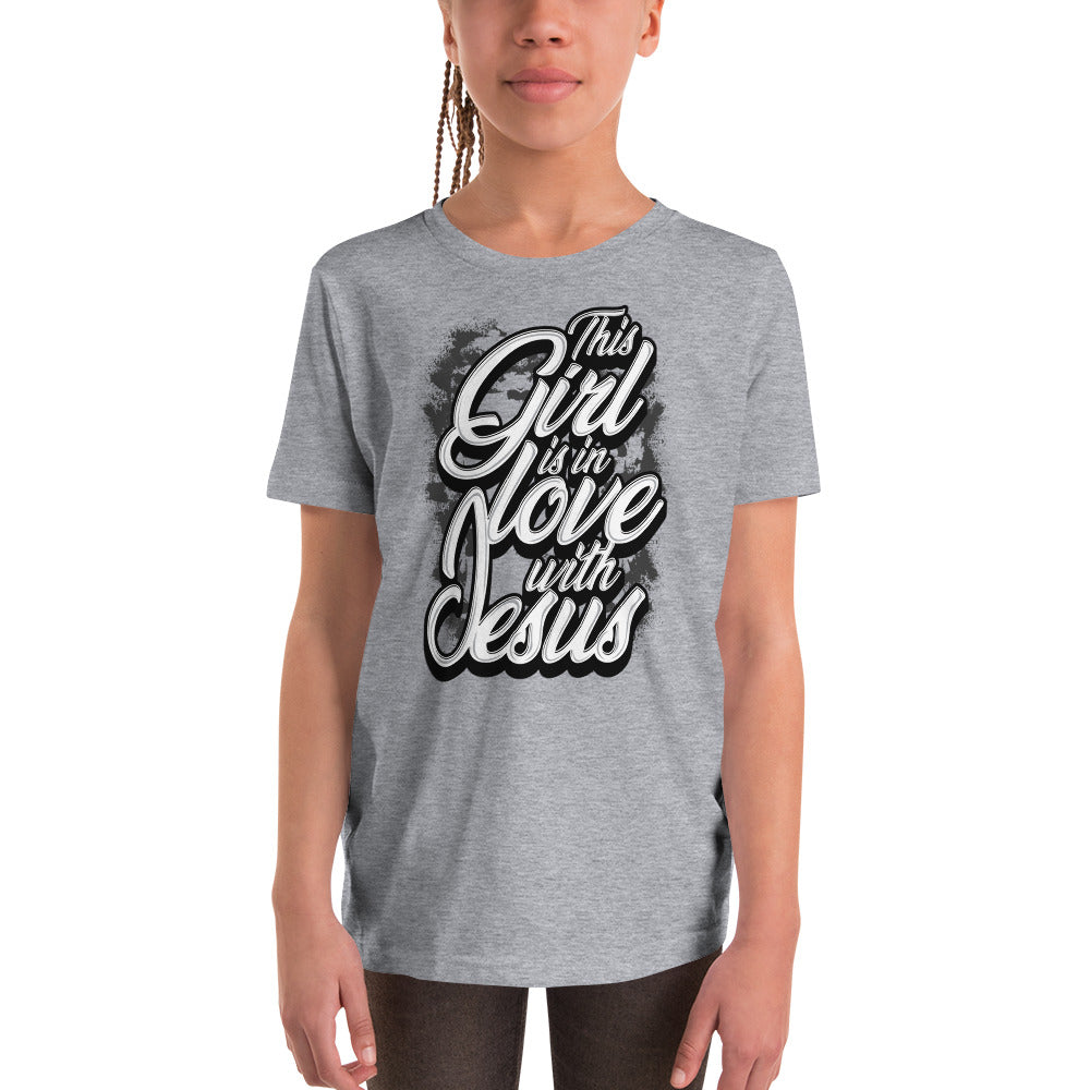 this Girl Is In Love With Jesus Youth T-Shirt