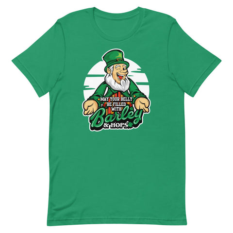 St. Patrick's Day Leprechaun Barley And Hops T-Shirt