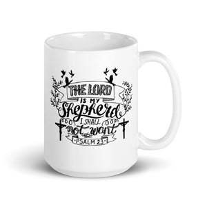 the Lord Is My Shepherd Christian Coffee Mug