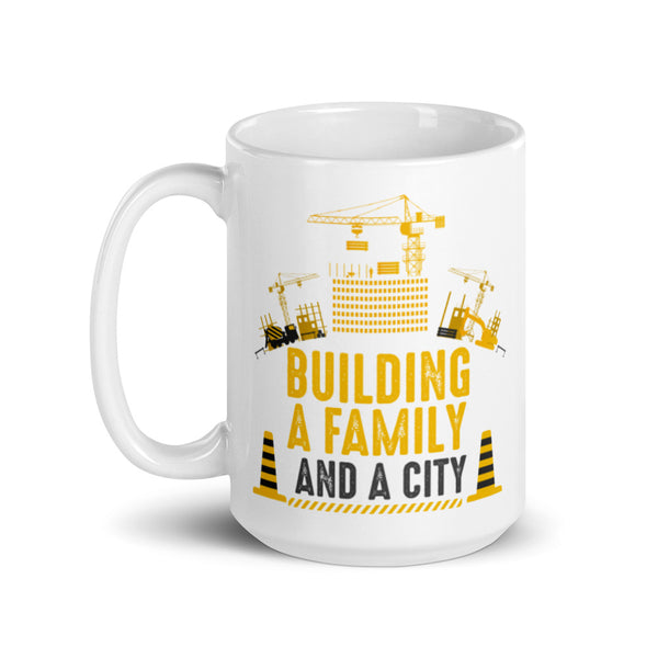 Construction Workers Building Family Coffee Mug
