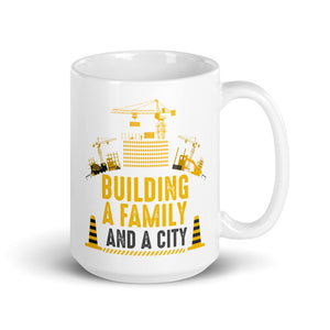 Construction Workers Building Family Coffee Mug